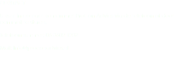 CONTACT U kunt in contact komen met ProCon Advies via de telefoon of door een mail te sturen. Telefoonnummer: 06-3602 1232 Mail: Info@proconadvies.nl 